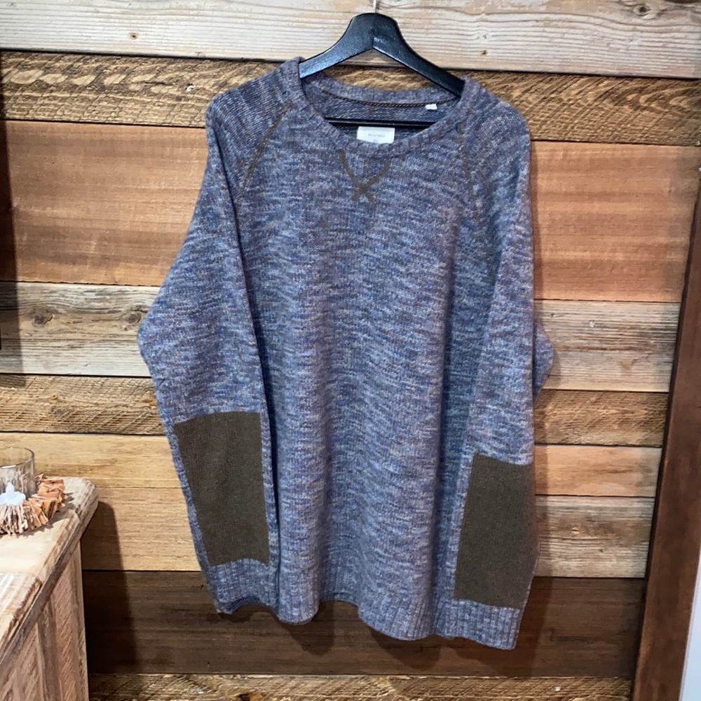 Billy Reid Cashmere Elbow Patch Sweater XXL